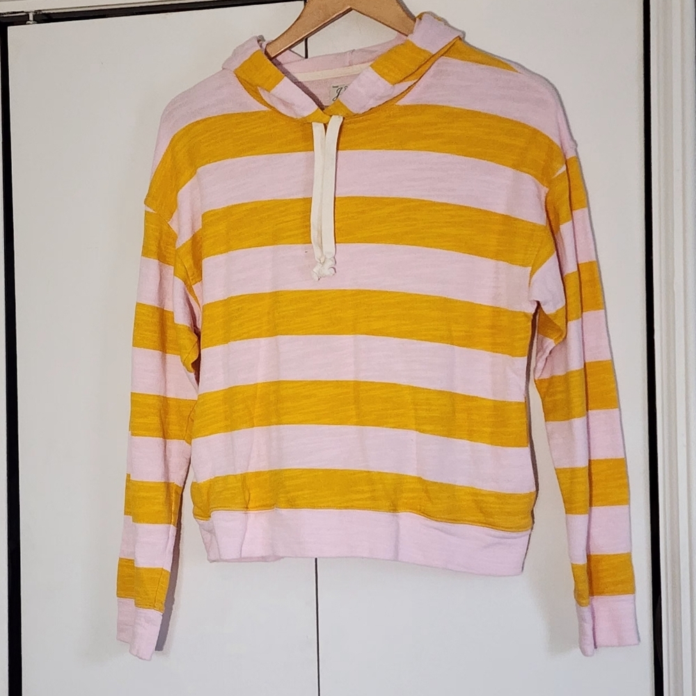 J. Crew Pink and Yellow Fleece - Picture 2 of 4